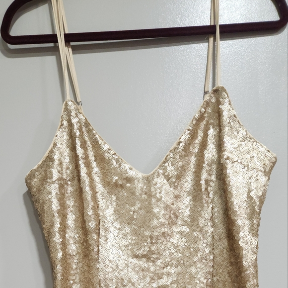 Abercrombie Gold Sequin Dress - Picture 8 of 8